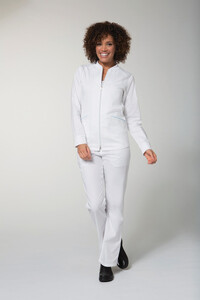 Medical Zip Jacket White  
