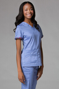 PrimaFlex Inner Beauty V-Neck Top Maevn Ceil Blue