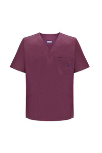 Men's medical scrub Gary wine