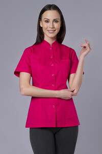 Fastening tunic fuchsia