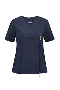 Ladies' medical zip top INES navy