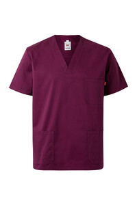 Unisex Comfort Stretch Scrub Top Wine