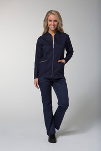 Medical Zip Jacket Navy
