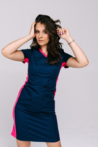 Navy Medical Dress Clare