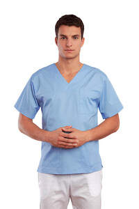 Men's Classic Medical Top Ceil Blue