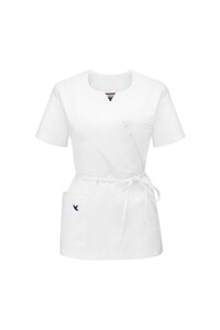 Tied White Medical Top Andrea 