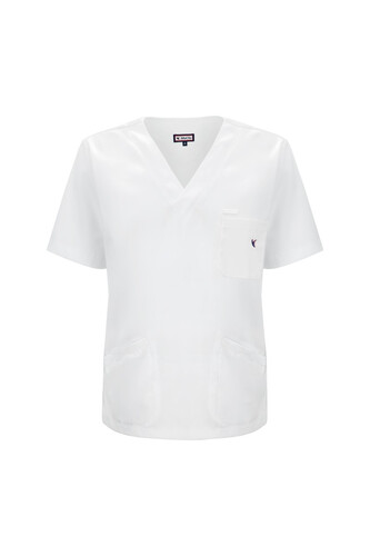 Men's medical scrub Gary white