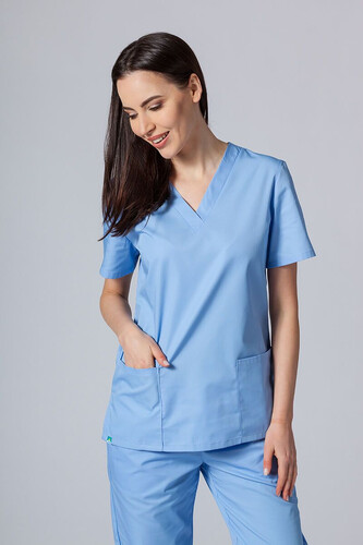 Medical Scrub Top Sunrise Light Blue