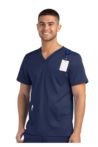Men 3 Pocket V-Neck Top Navy