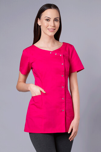 Fuchsia button tunic 