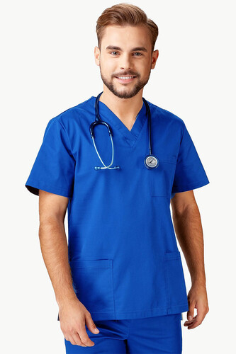 Healtcare Srub Men's Flex Zone Royal Blue