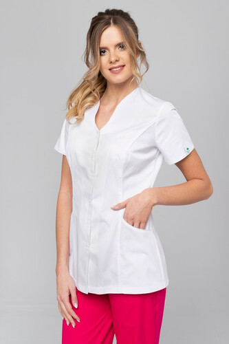Alice  medical scrub white