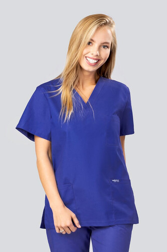 Unisex Scrub Top Club Royal Blue