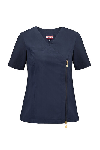 Ladies' medical zip top INES navy