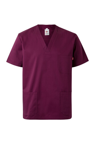 Unisex Comfort Stretch Scrub Top Wine