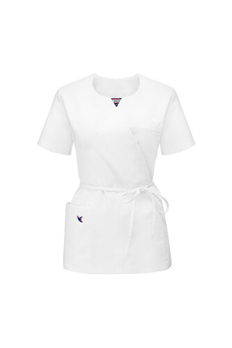 Tied White Medical Top Andrea 